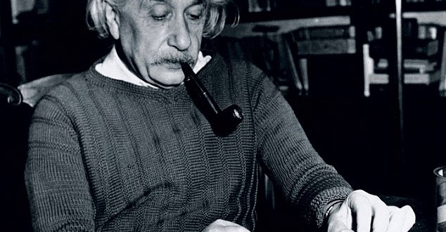 Albert Einstein at Princeton, USA, 4 February 1944.